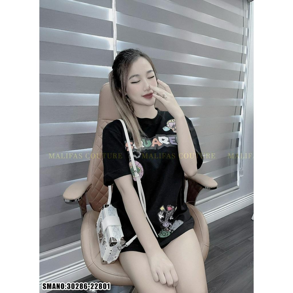 Áo phông DSQ nam nữ chữ in màu cao cấp_Áo phông DSQ nam nữ siêu hot