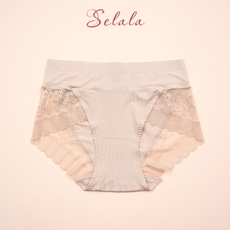 Quần Gen Bụng Phối Ren Selala Cotton Cao Cấp Thon Gọn Nâng Mông Siêu Co Giãn QG05
