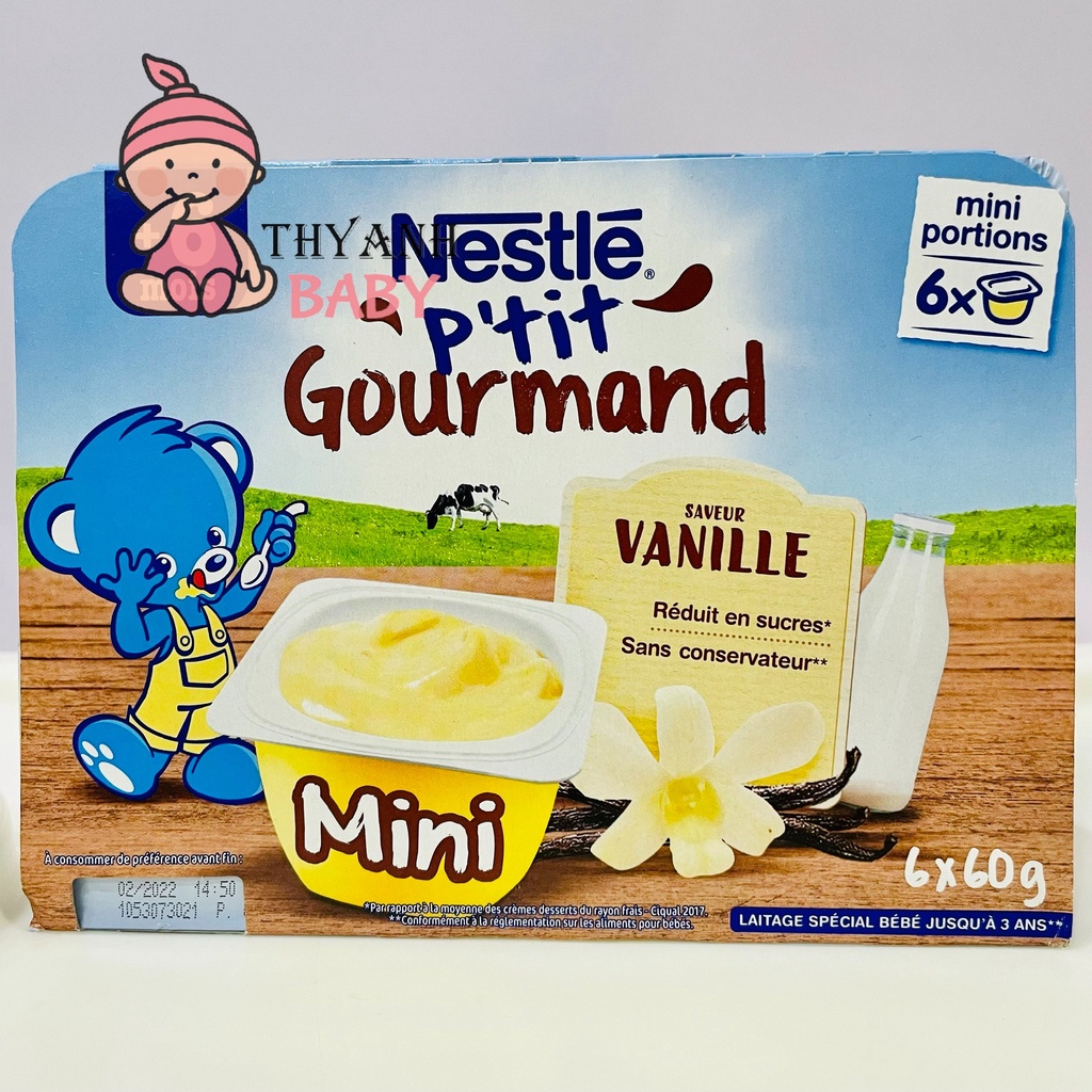 Váng sữa Nestle nội địa Pháp 6 hộp cho bé từ 6 tháng mẫu mới