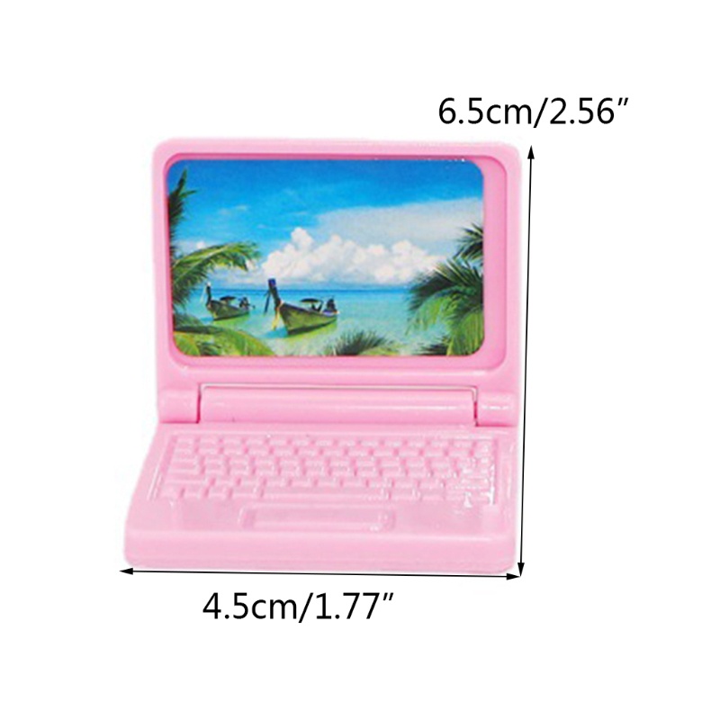 Mô hình laptop đồ chơi mini cho nhà búp bê