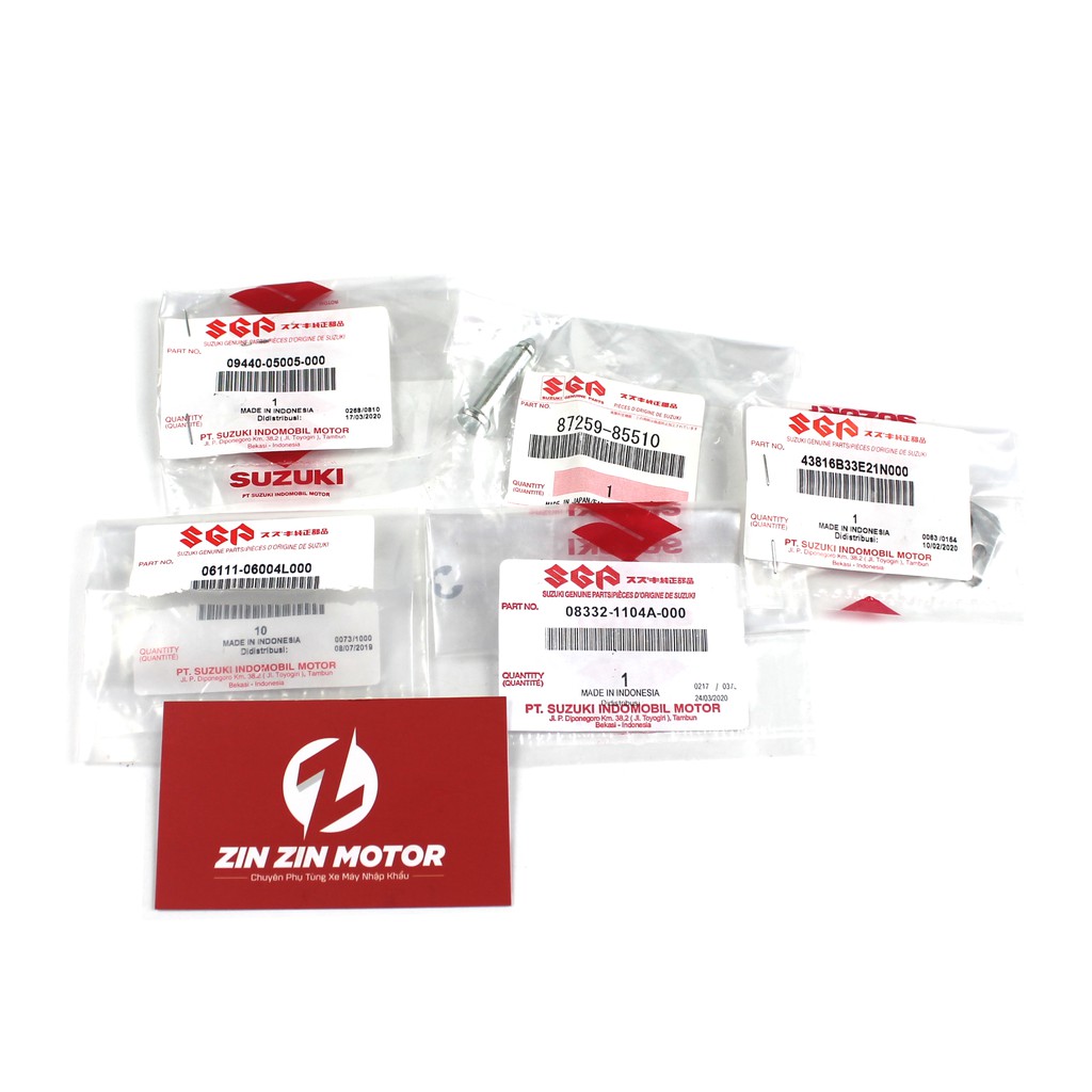 Bộ Bi Chốt Gác Chân Sau Satria Fi, Raider Fi Bên Phải - Zin Zin Motor