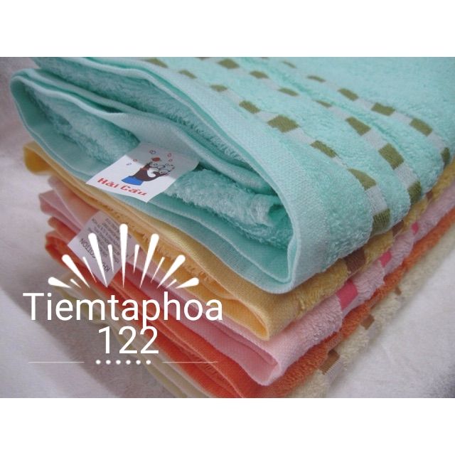 Khăn tắm màu 50*100cm Hải Cẩu - Phong Phú, khăn lông mềm, khăn cho bé