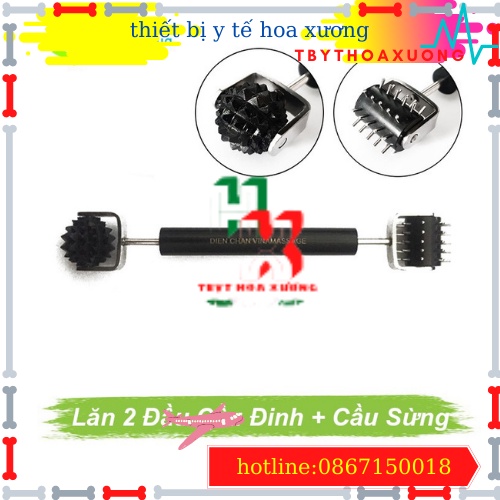 [Hàng Chính Hãng Diện Chẩn Bùi Quốc Châu] Thanh Lăn 2 Đầu Cầu Đinh + Cầu Sừng - Dụng Cụ Diện Chẩn