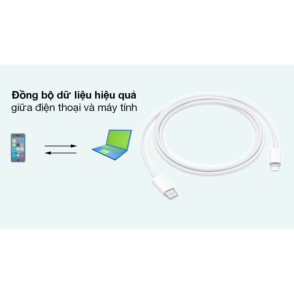 Cáp Type C - Lightning 1m Apple MM0A3 Trắng