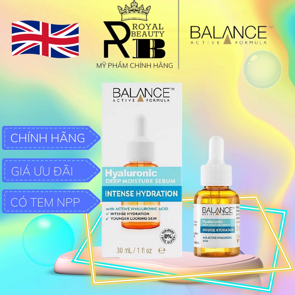 Tinh Chất Dưỡng Ẩm, Cấp Nước Cho Da Hyaluronic Acid Balance Active Formula 30ml