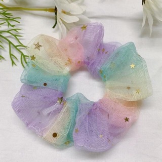 Dây Cột Tóc Srunchies Lưới Sao 7 màu, Sao Đỏ, Sao Vàng, Sao Hồng, Sao Trắng Chỉ Có Tại ( Pkt.Shop )