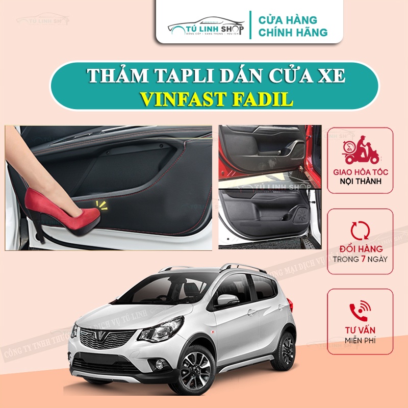 [Mã LIFEAUMAY giảm 10% tối đa 30k đơn 150k] Bộ 4 Thảm Tapli cho VINFAST FADIL dán cánh cửa chống trầy xước xe