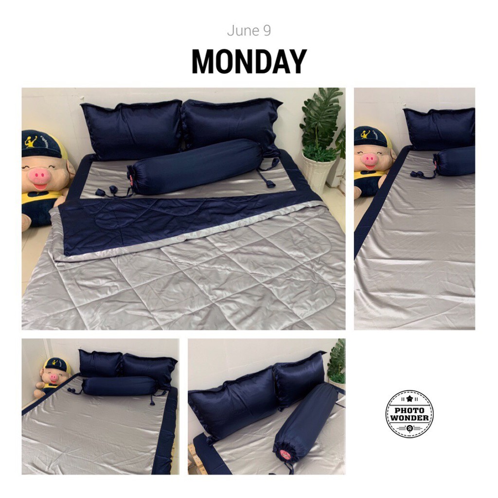 Bộ Ga phi phối chân KO Mền/Chăn (chân nệm dưới 15cm) 1m6/1m8 màu 87p20. Bộ ra phi bóng. Bộ drap phi bóng.