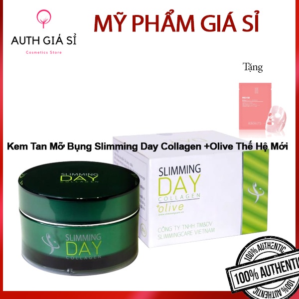 Kem Tan Mỡ Bụng Slimming Day Collagen +Olive Thế Hệ Mới