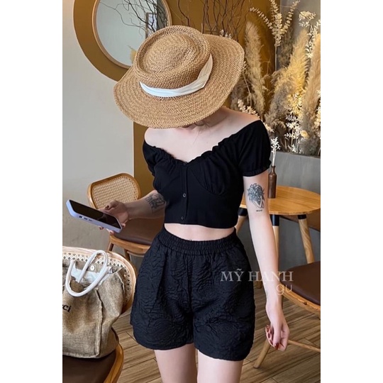 Quần Đùi Xốp Vân Hoa Nổi Cạp Thun Q23