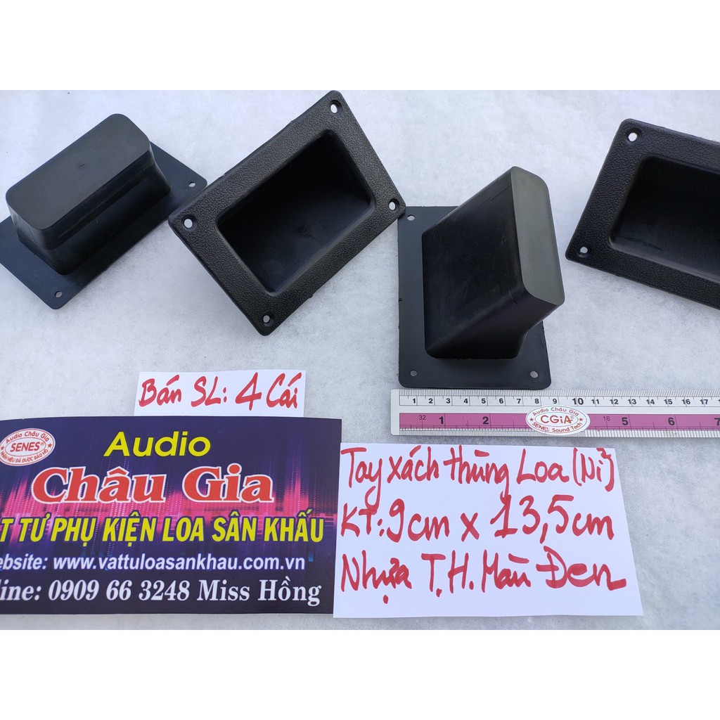 Tay xách thùng loa 9cm x 13.5cm 4 cái Audio châu gia