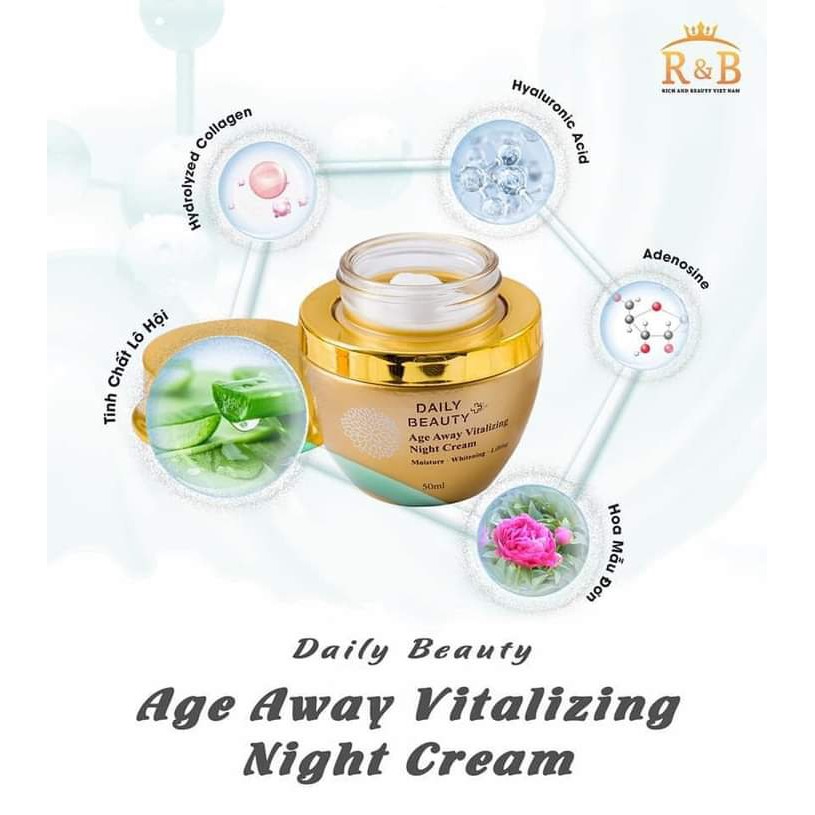 Kem dưỡng da ban đêm Daily Beauty Age Sau Vitalizing Night Cream