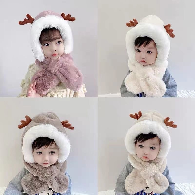 Mũ giữ ấm mùa đông cho bé hàng quảng châu bao ấm cho bé