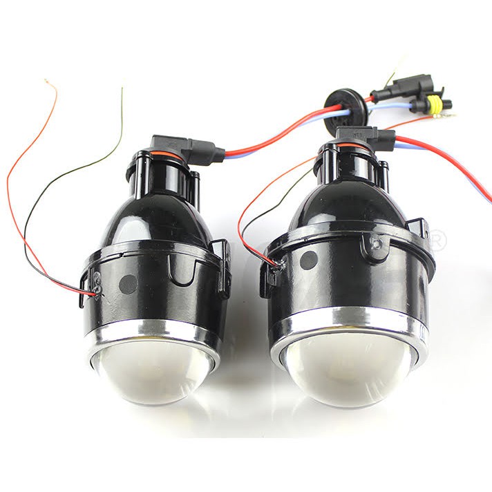 Bộ 2 Bi 2.5 inch và 3.0 inch lắp cho đèn pha và đèn gầm có chế độ Pha/Cos Chân bóng H11
