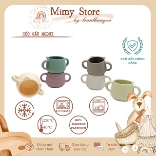 Cốc Gấu Silicone Có Tay Cầm BLUEMAMA Hàn Quốc