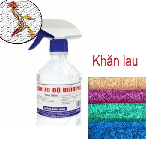 [TĂNG KHĂN] Dung dịch nước rửa tay sát khuẩn ,Cồn 70 độ rửa tay diệt khuẩn ( SP CTY DƯỢC-BIDOPHARMA)CHAI 1L GIÁ HỢP LÝ