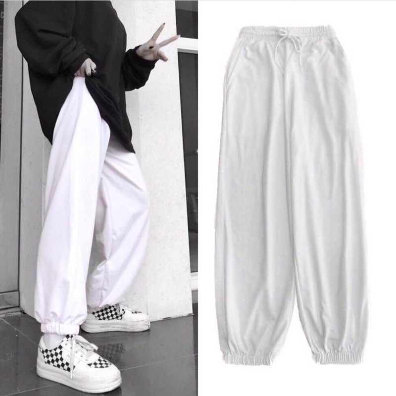 Quần Nỉ Ống BOOM Unisex - Jogger Thun Trơn Cạp Chun Dáng Rộng Ulzzang HOT(Hàng Sẵn, Ảnh Thật)