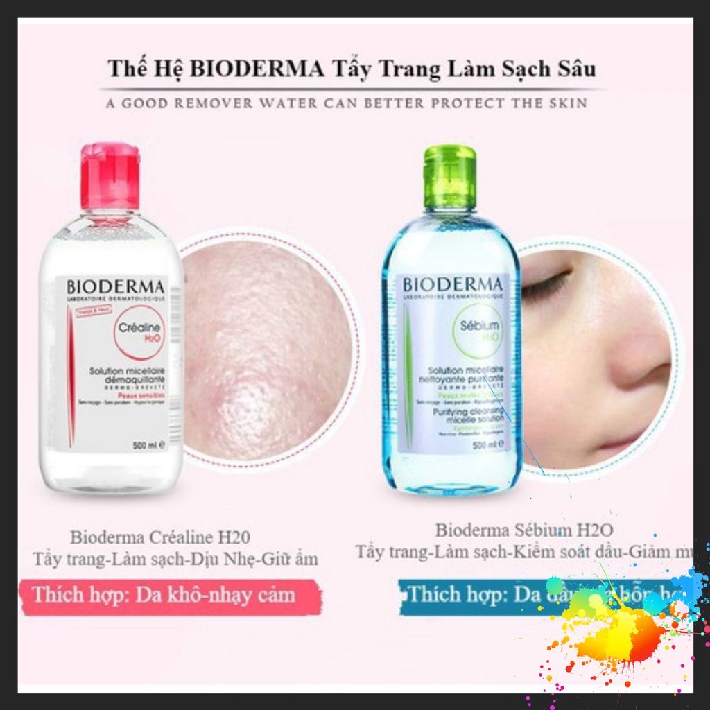 [Shopee Trợ Giá] Nước Tẩy Trang Bioderma Dành Cho Da Nhạy Cảm 500ml