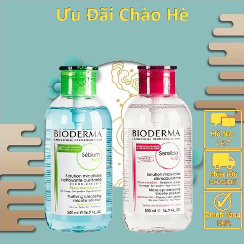 Nước Tây Trang Bioderma 500ml chuẩn chính hãng - AUT