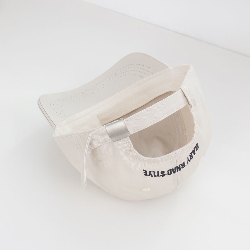 Mũ lưỡi trai thêu chữ P thời trang xuân hè cho bé