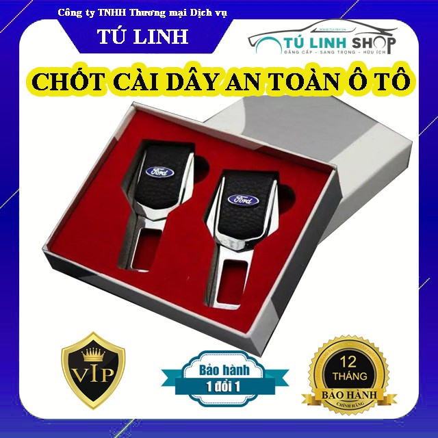 [Mã 11LSSALE giảm 100% đơn 50k] Chốt cài dây an toàn loại Cao cấp có full Logo Hãng xe