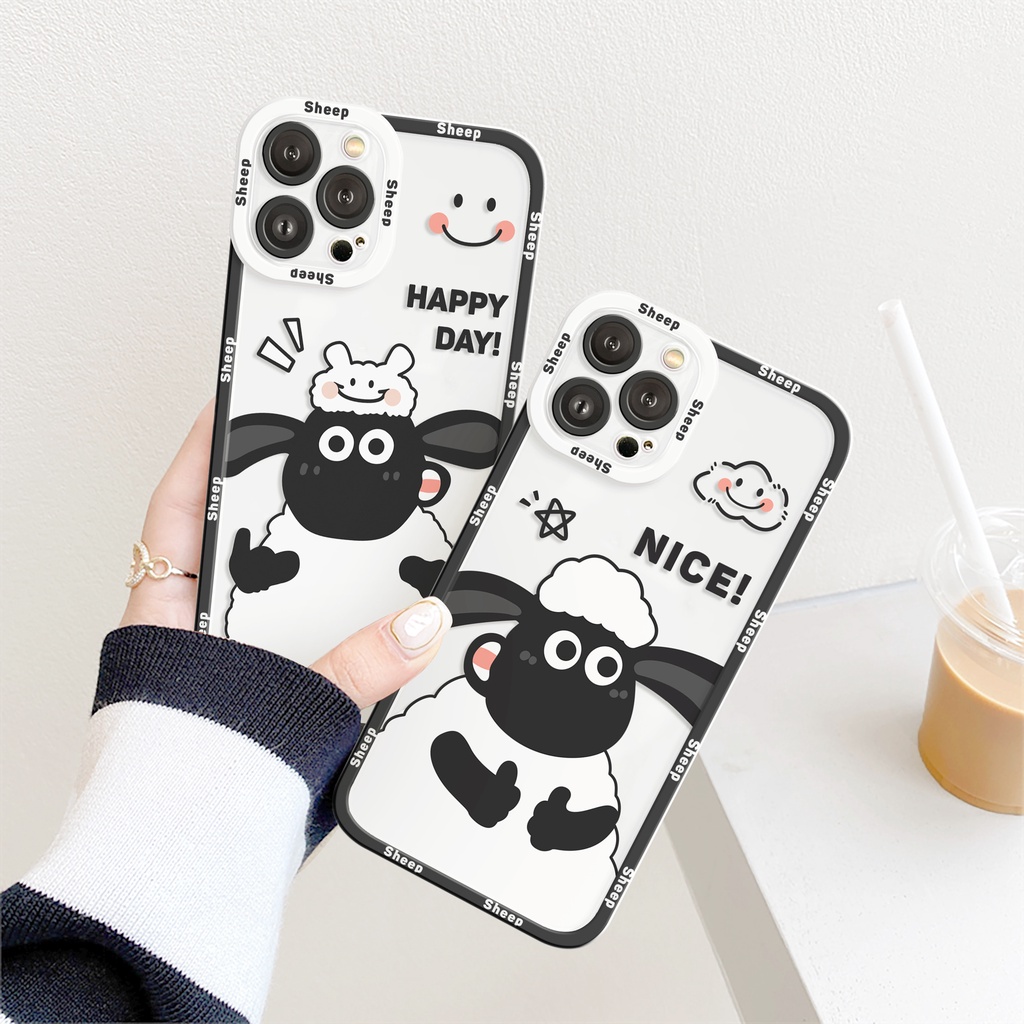 Ốp lưng iphone Cừu Shaun trong cạnh vuông 6/6plus/6s/6splus/7/7plus/8/8plus/x/xs/11/12/13/14/pro/max/promax/plus
