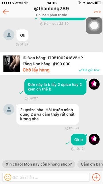 Kem nở ngực Upsize Nga