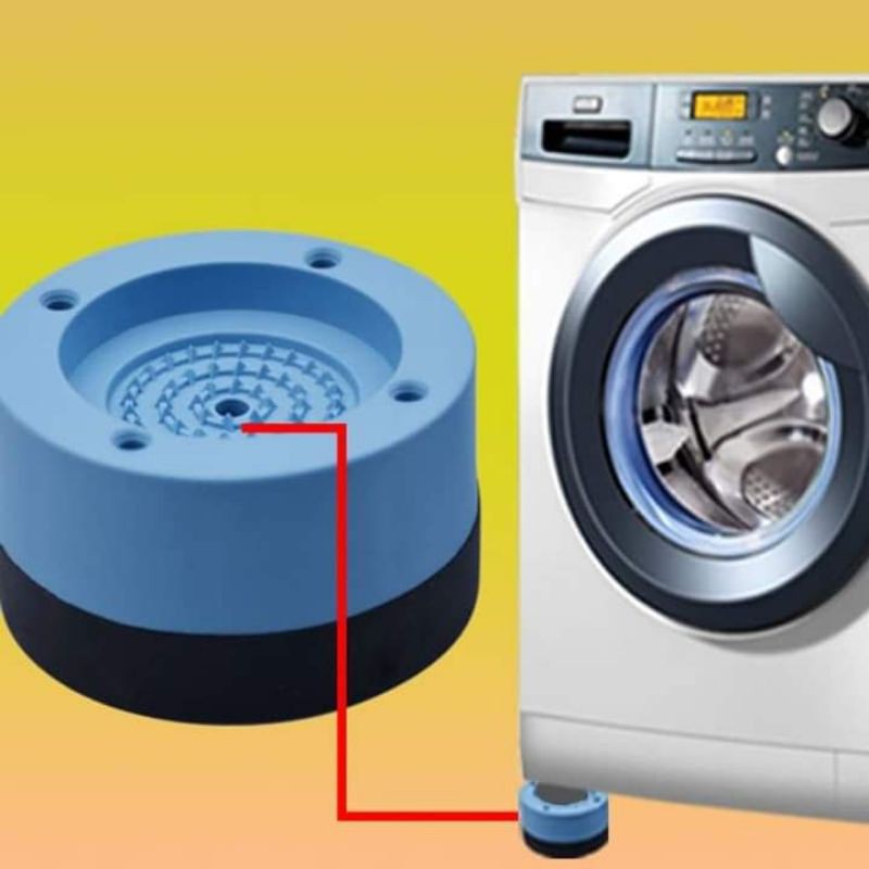 [HOT DEAL GIẢM GIÁ] Bộ 4 miếng đệm Lót Chân Máy Giặt chống rung, chống ồn Chất Liệu Cao Su