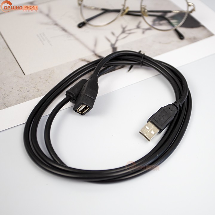 CÁP NỐI DÀI USB 1,5M 3M 5M ĐEN, DÂY USB NỐI DÀI 1,5M 3M 5M