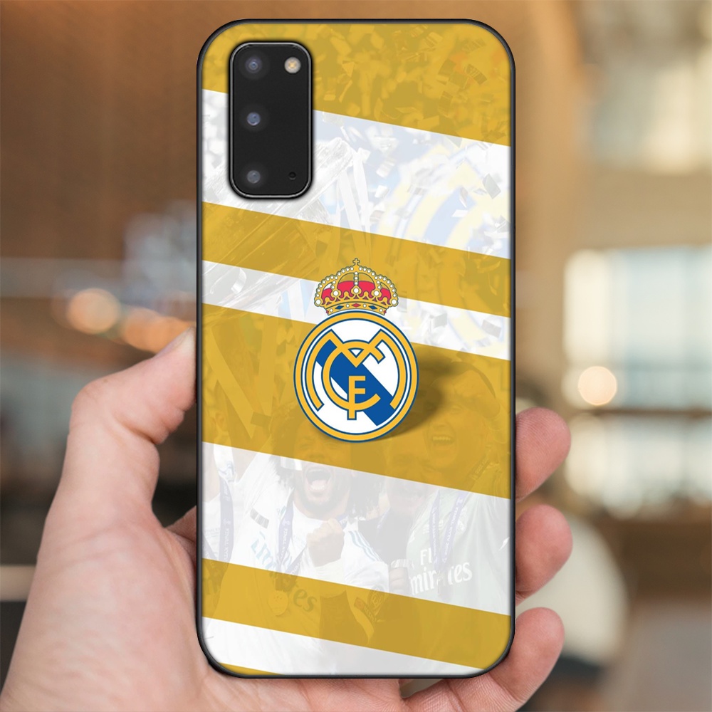 Ốp lưng Samsung S20 viền đen in hình Real Madrid