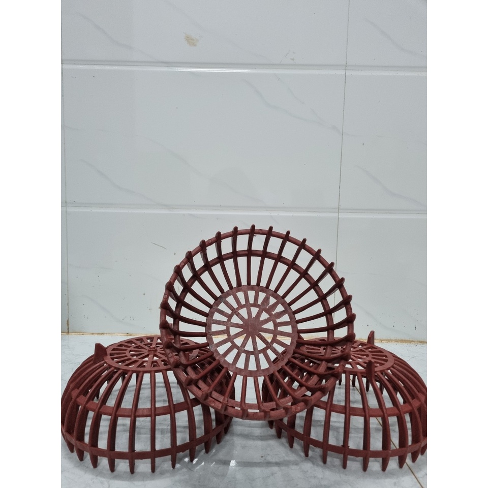 Chậu nhựa  bí màu nâu đủ size, hàng dày nan ạ