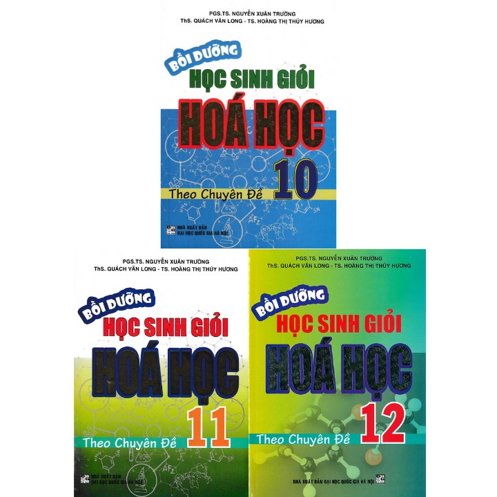 Sách - Combo Bồi dưỡng học sinh giỏi Hóa học chuyên đề lớp 10 - 11 - 12 (3 cuốn)