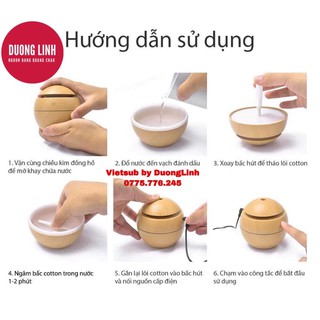 FREESHIP 50K⚡️ [MUA 1 TẶNG 1]Máy Xông Tinh Dầu Phun Sương Tạo Ẩm Khuếch Vân Gỗ Nhỏ + TẶNG Tinh Dầu 10ml Nguyên Chất