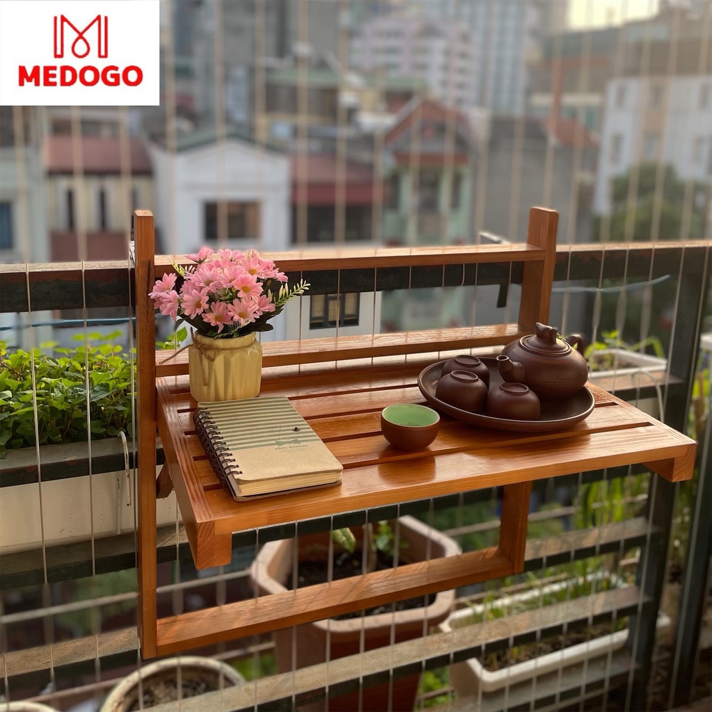 Bàn treo ban công MEDOGO, bàn treo ban công trang trí BBC-01