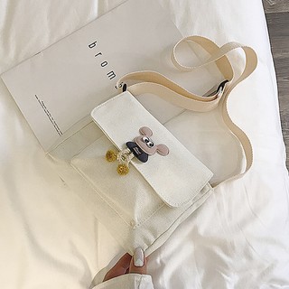 [2020] Túi Đeo Chéo Vải Canvas Dễ Thương T5010