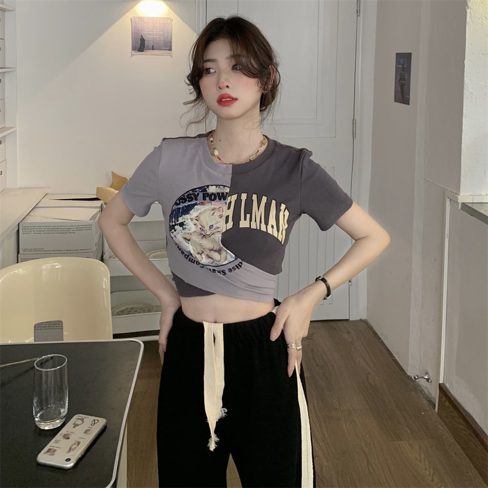 Áo Thun Ngắn Tay Thiết Kế Mới Thời Trang Mùa Hè Dành Cho Nữ