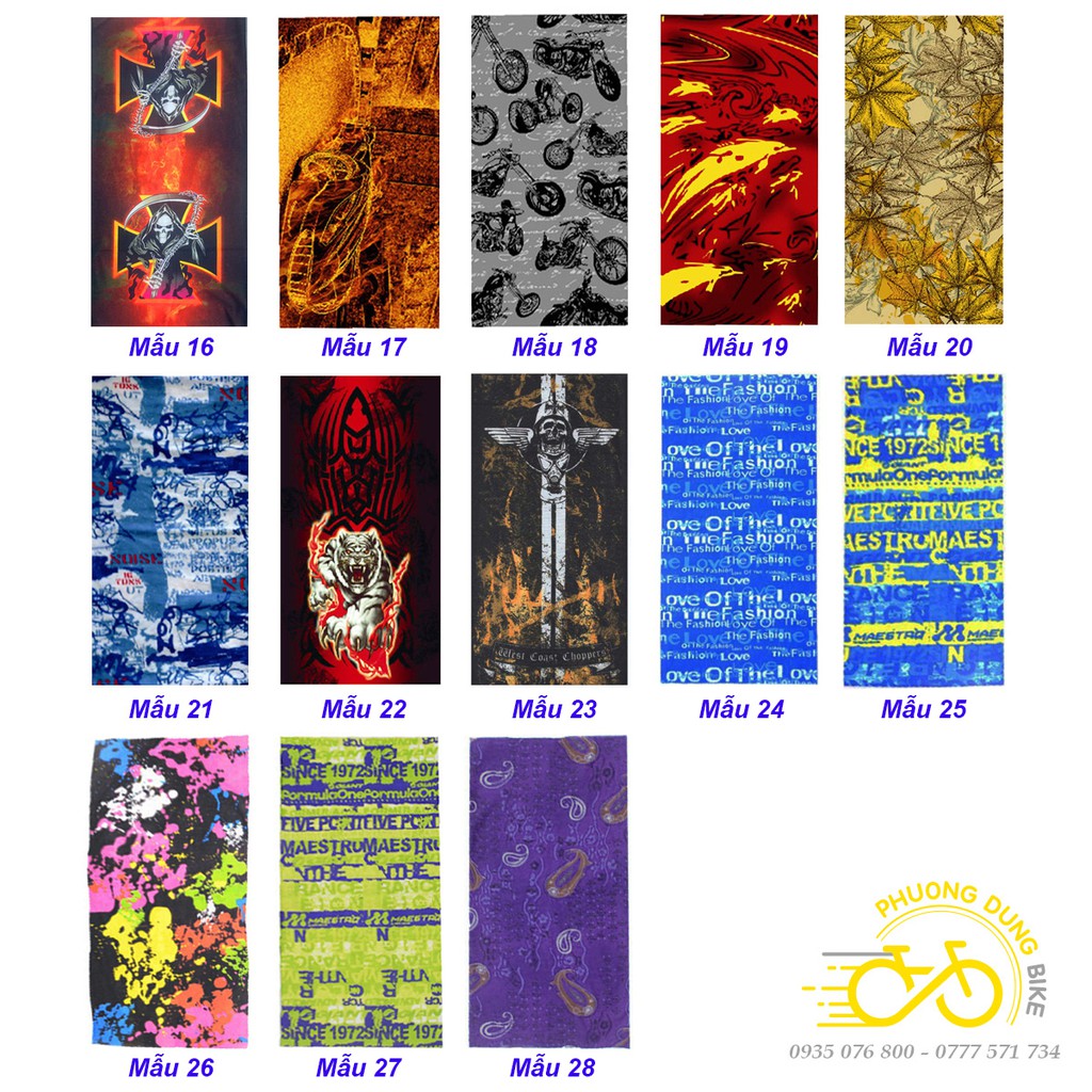 Khăn đa năng đi phượt, đi đường xa, đi xe đạp