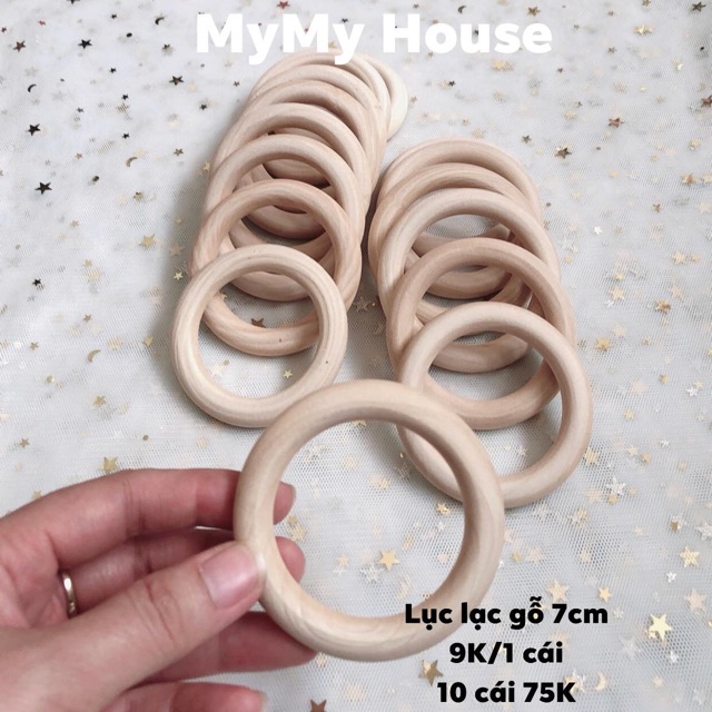 Lục lạc gỗ 6cm - 6,5cm - 7cm
