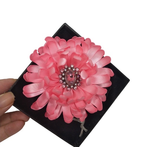 [ Hàng Thiết Kế ] Cài áo hoa anh đào kết hợp nhụy đá cao cấp