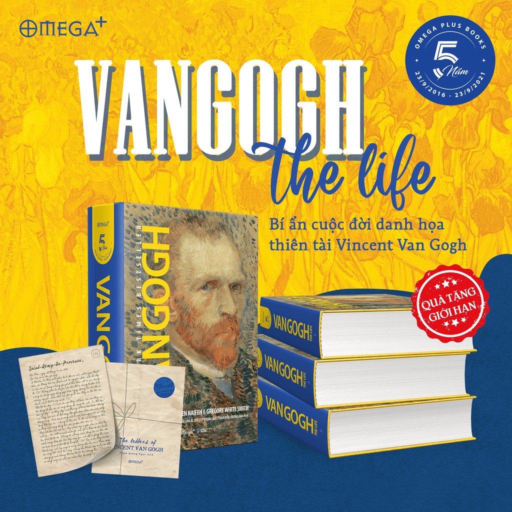Sách - Van Gogh The Life (Bản kèm túi thư)