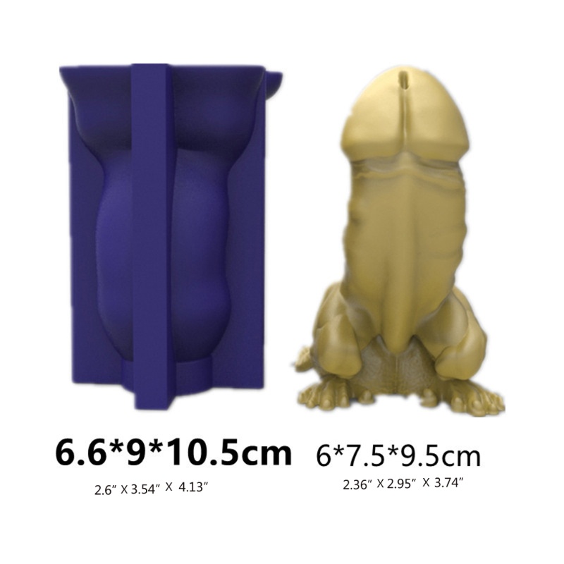 [Hàng mới về] Khuôn silicone đổ resin tạo hình khủng long vui nhộn làm nến dầu thơm xông hơi DIY