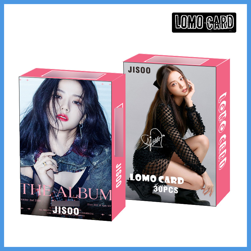 Blackpink Album - THE ALBUM LOMO CARD Blackpink LISA ROSE PHOTOCARD