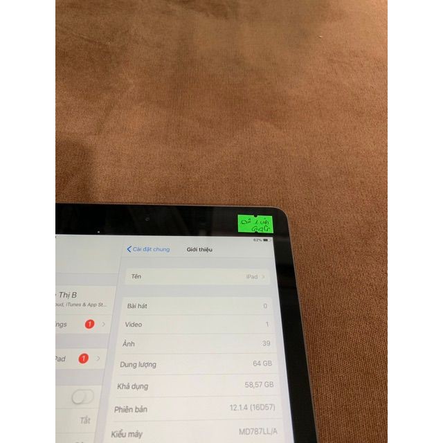 [Giá siêu tốt] IPad air 1 sử dụng wifi dung lượng 32Gb | BigBuy360 - bigbuy360.vn