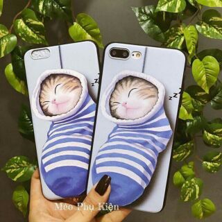 CASE IPHONE MÈO IN NỔI SIÊU CUTE