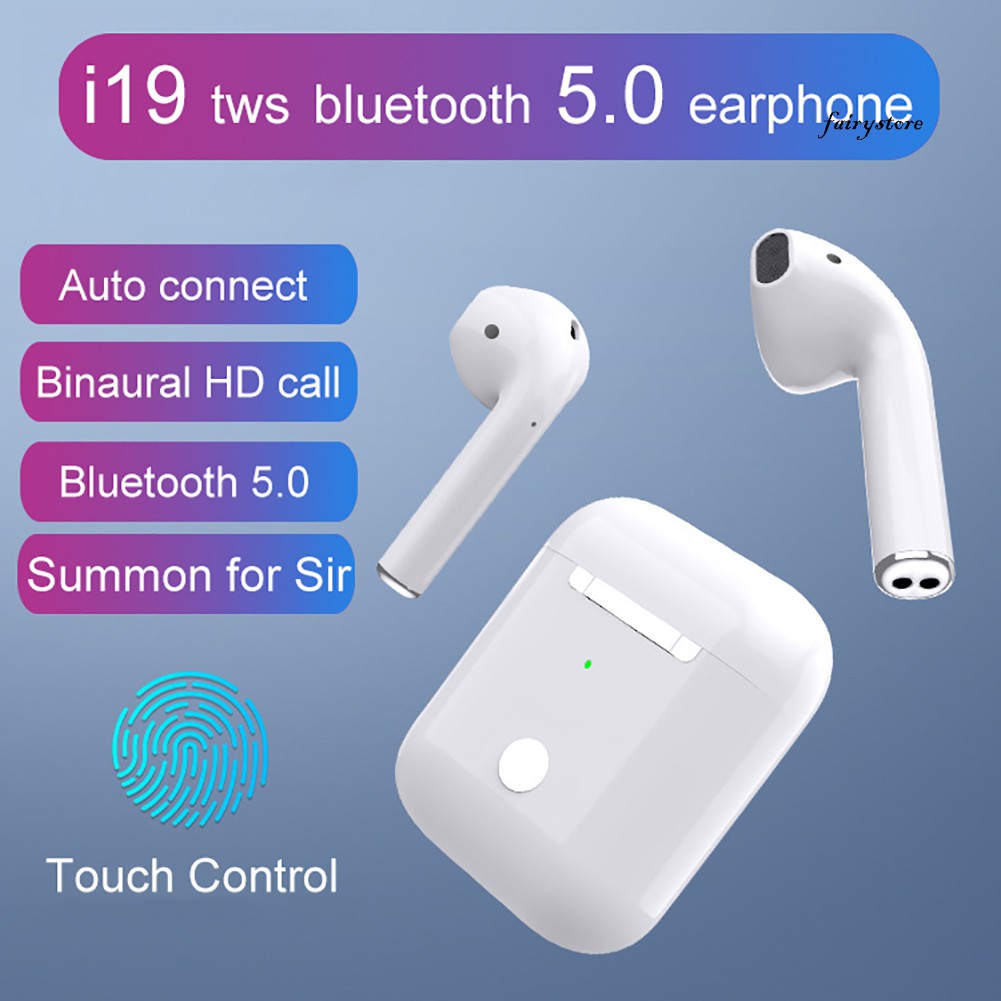 Tai Nghe Nhét Tai Kết Nối Bluetooth 5.0 Fs + I19