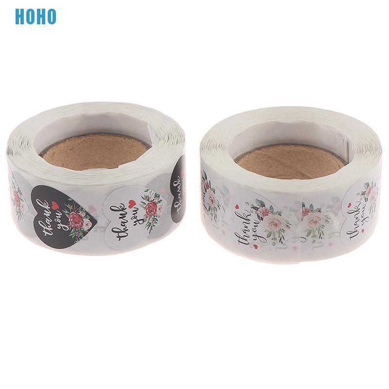 Set 500 Miếng Dán Trang Trí Hình Chữ Thank You Xinh Xắn