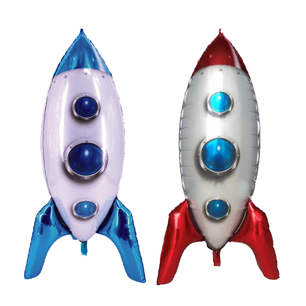 Bong bóng hình tên lửa trang trí tiệc sinh nhật