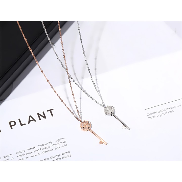 DÂY CHUYỀN TITAN CAO CẤP HÌNH CHÌA KHÓA TN016 - siêu đẹp, bền màu, chuẩn thời trang