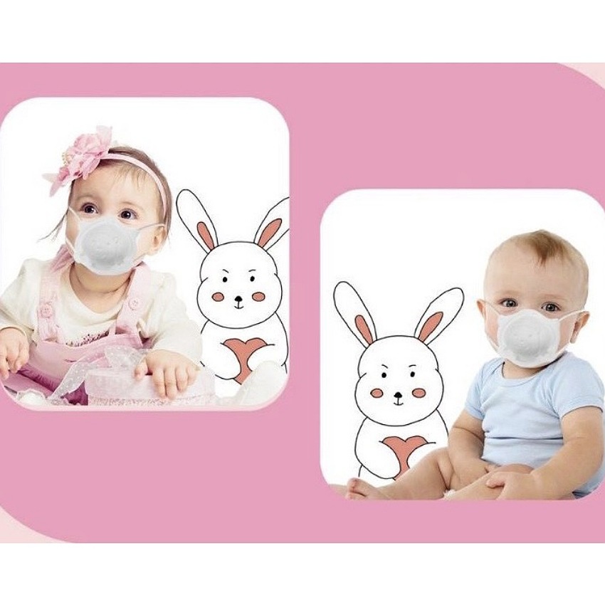 Combo 3 túi 9 cái Khẩu trang gấu Bé Tuti Kids Mask Thịnh Phát, khẩu trang cho bé 6 tháng-3 tuổi, 4 lớp kháng khuẩn 99%