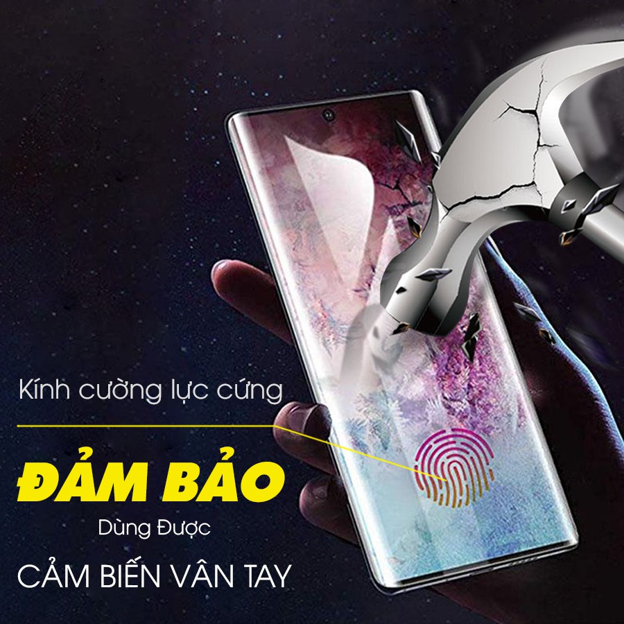 Kính cường lực Samsung S20 plus, S20 Ultra chống va đập công nghệ UV chính hãng LITO, dùng cảm biến siêu âm tốt